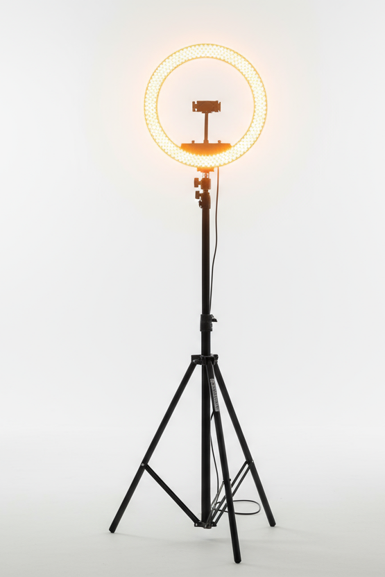 luz ring 14" clanco calido con tripode 210cm